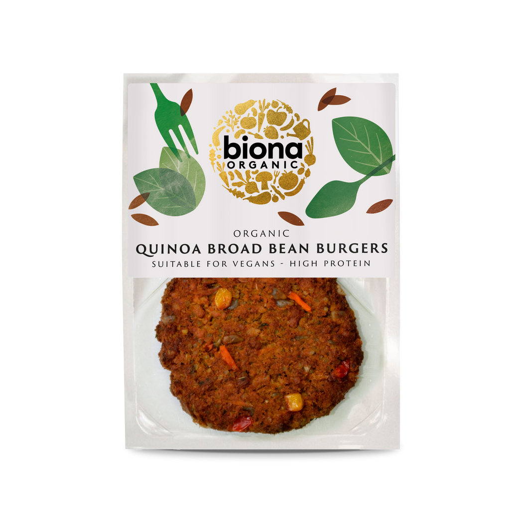 Biona Organic Quinoa Broad Bean Burgers